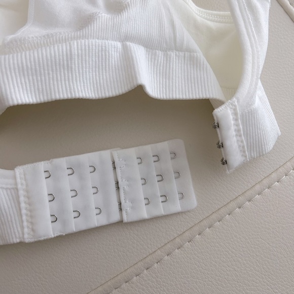 2 for $40. Womens Nursing Bra, Breastfeeding Bra with Removable Pads, White,US M - Picture 7 of 8